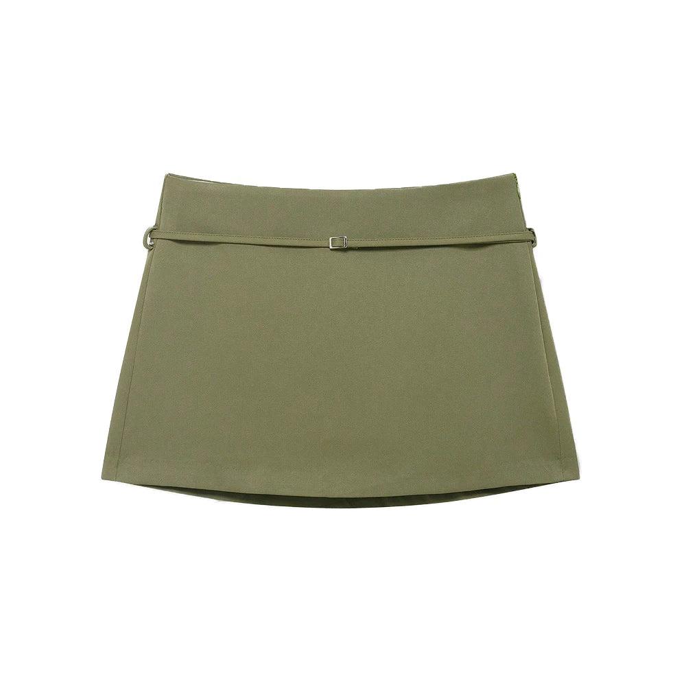 Solid Color Skort Belt
