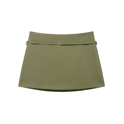Solid Color Skort Belt