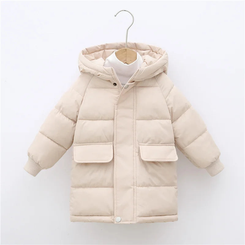 Kids Cotton-Padded Parka Coat