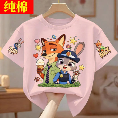 Children's Cotton Short-Sleeved Summer