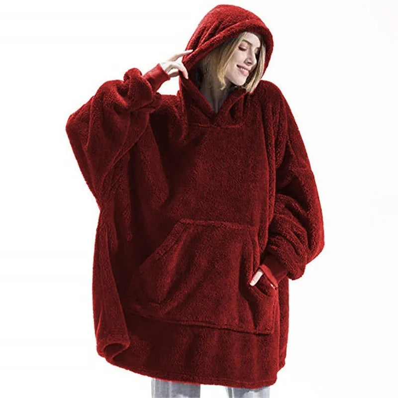 Double-Faced Fleece Hoodie