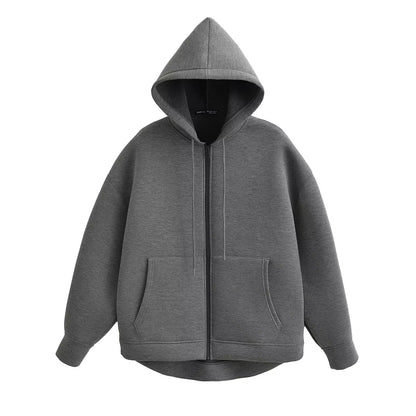 Casual Hooded Zipper Hoodie