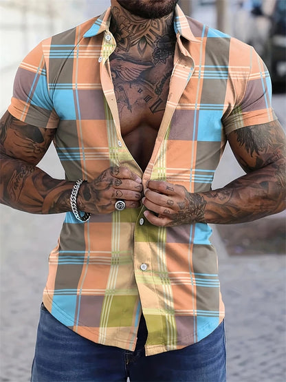 Striped Plaid Printed Daily
