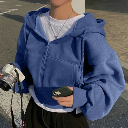 Casual Streetwear Zip Hoodie