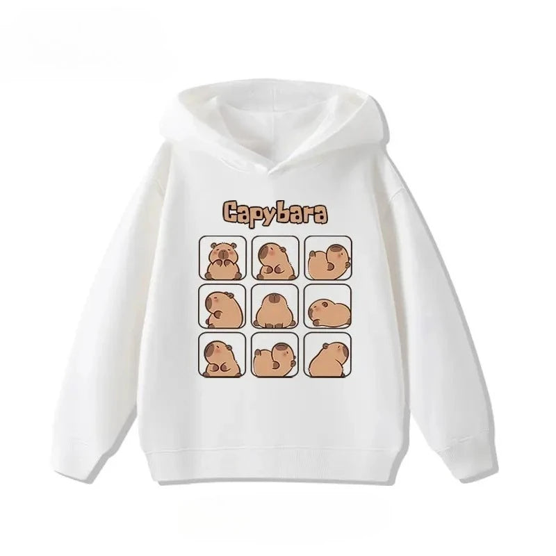 Kids Capybara Print Hoodie