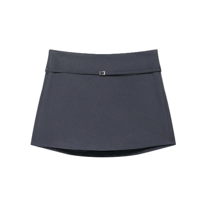 Solid Color Skort Belt
