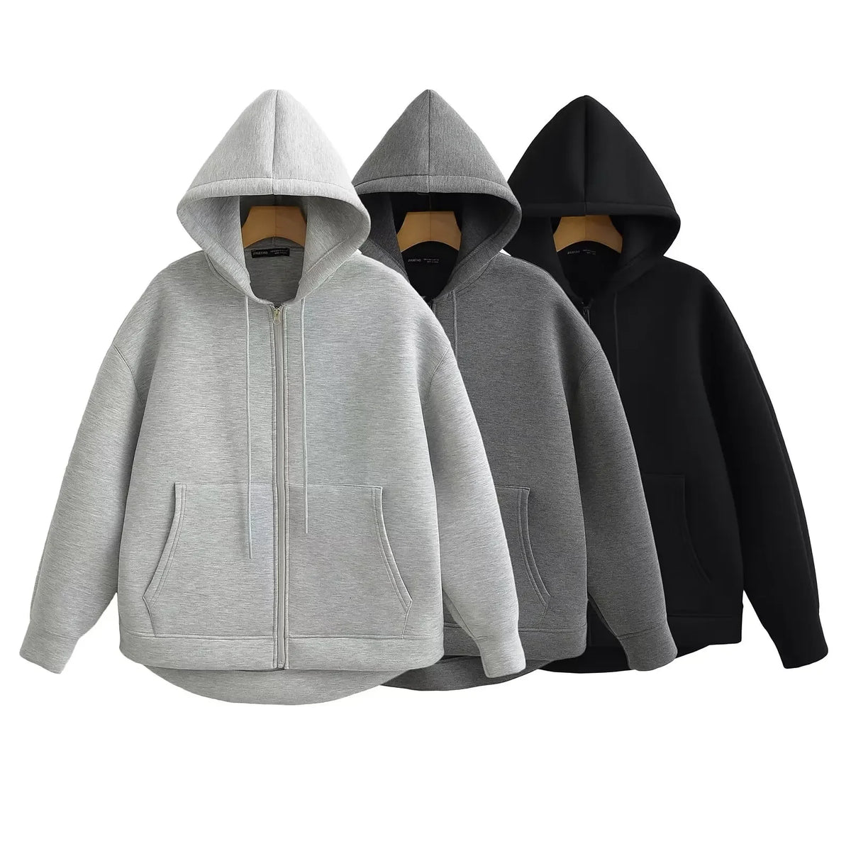 Casual Hooded Zipper Hoodie