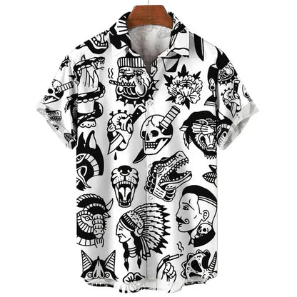 Totem Print Hawaiian