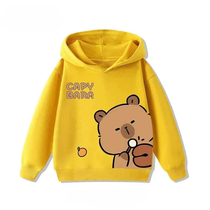 Kids Capybara Print Hoodie