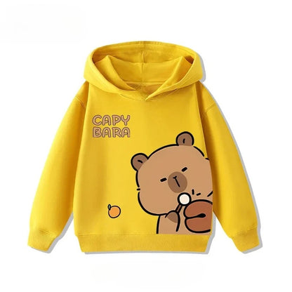 Kids Capybara Print Hoodie