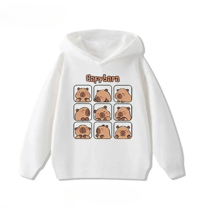 Kids Capybara Print Hoodie