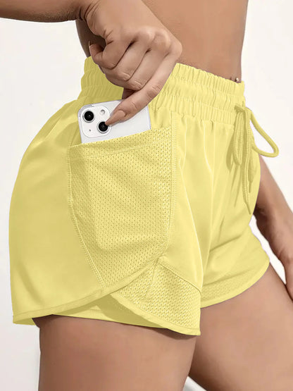 Women's Elastic Sports Shorts