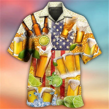 Guitar Beer Pattern Hawaiian