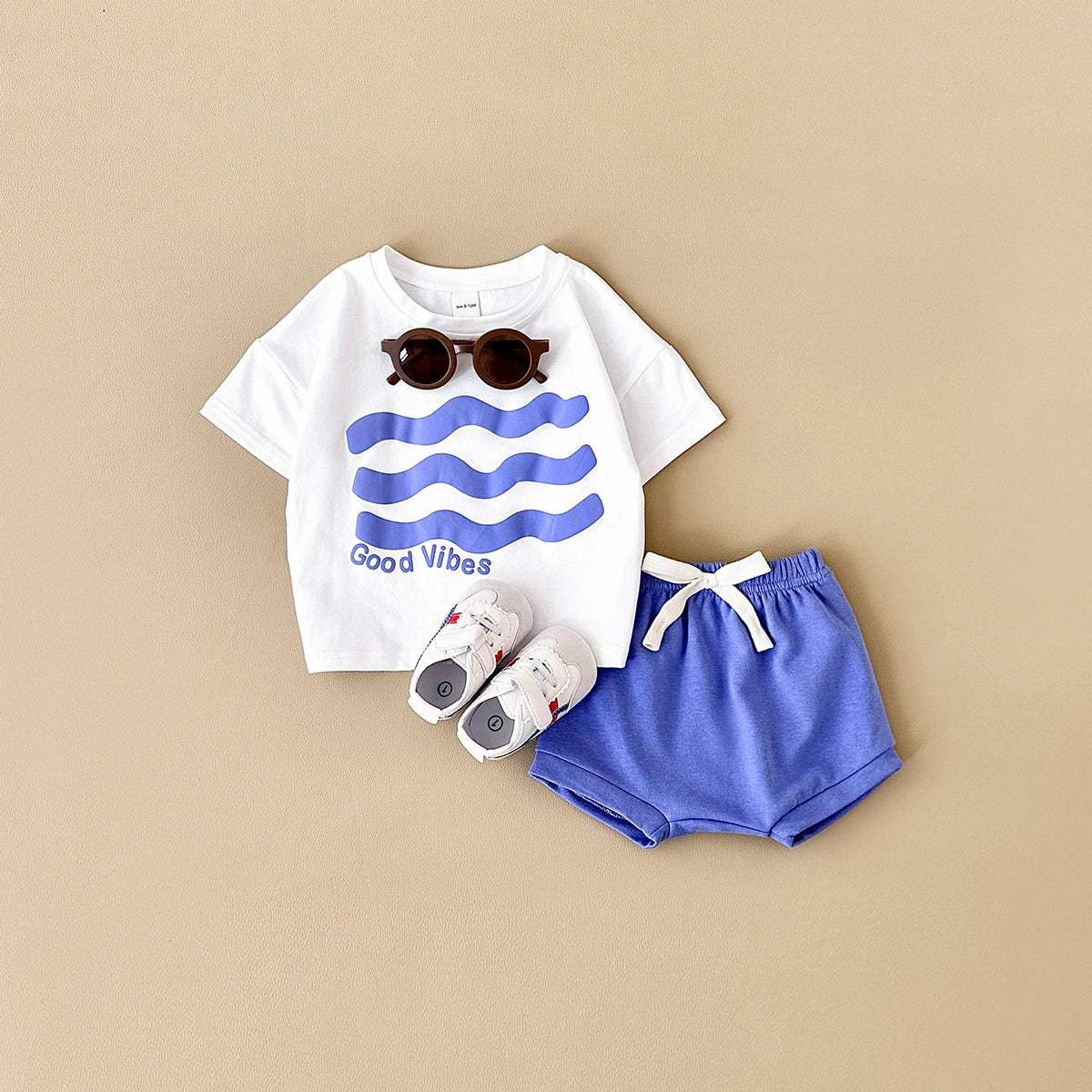 Baby Sunflower Print Shorts Set