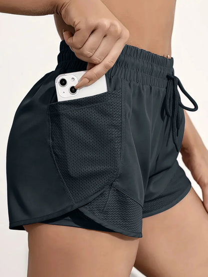 Women's Elastic Sports Shorts
