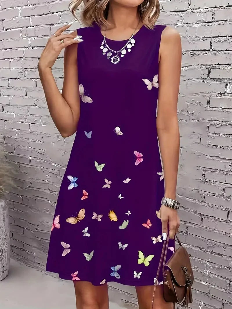Butterfly Floral Print Top
