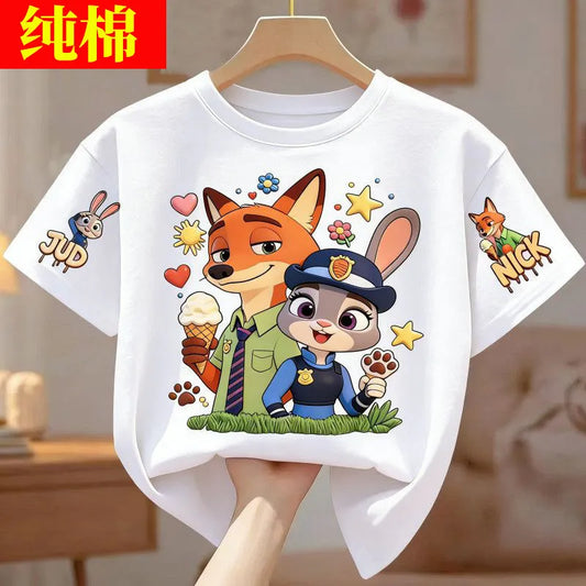 Children's Cotton Short-Sleeved Summer