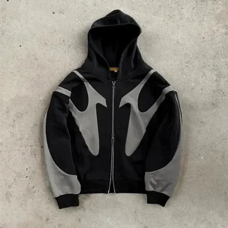 Retro Letter Pattern Hoodie
