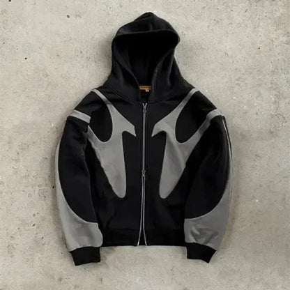 Retro Letter Pattern Hoodie