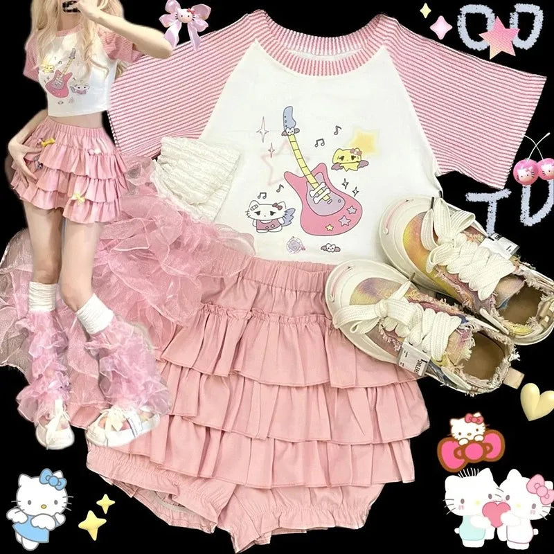 Y2K Ruffles Mini Skirt
