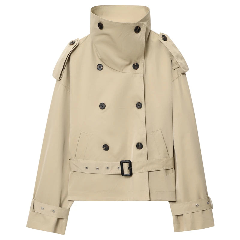 Trench Coat Khaki Shorts