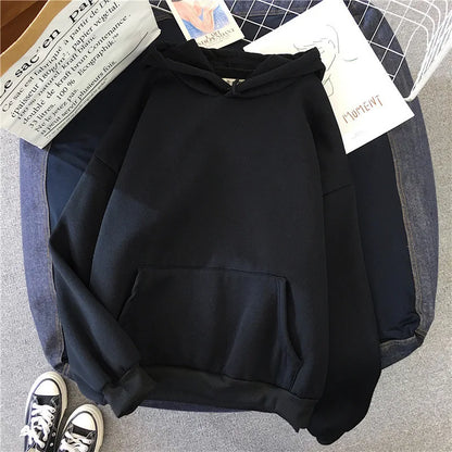 Casual Solid Warm Hoodie