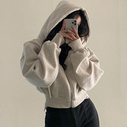 Casual Streetwear Zip Hoodie