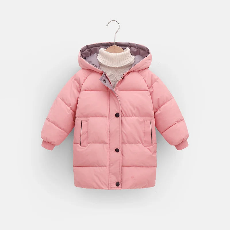 Kids Cotton-Padded Parka Coat