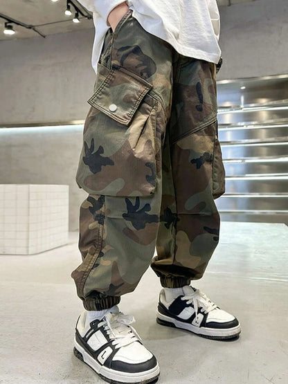 Boys Camouflage Overalls