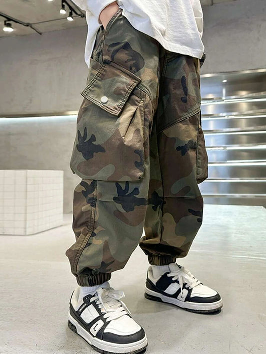 Boys Camouflage Overalls