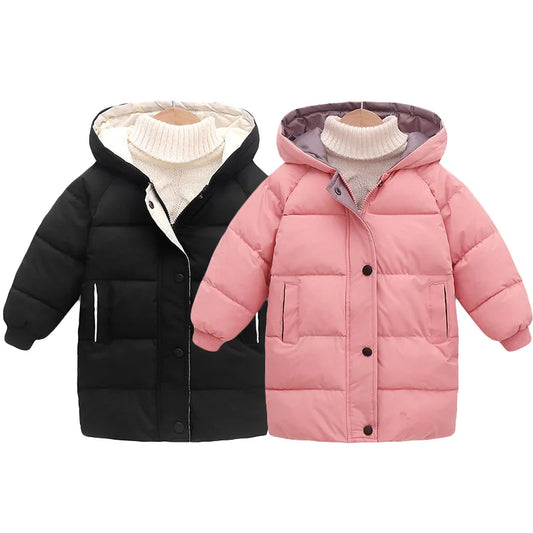 Kids Cotton-Padded Parka Coat