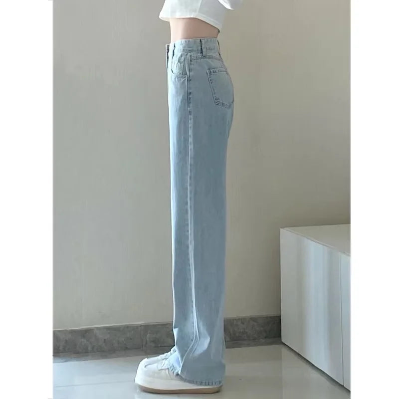 Vintage Straight Leg Denim Trousers