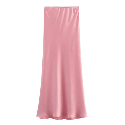 Kondala Vintage Satin Skirts