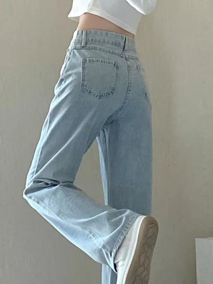 Vintage Straight Leg Denim Trousers