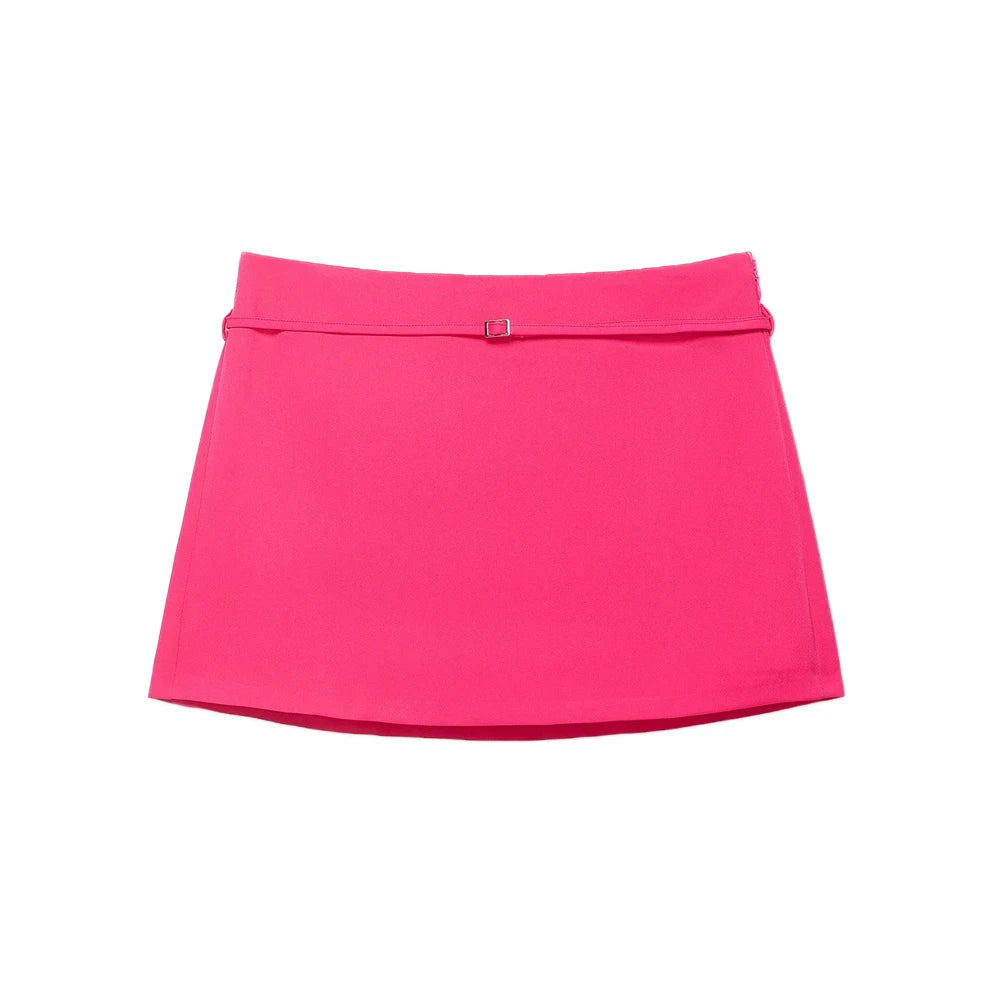 Solid Color Skort Belt