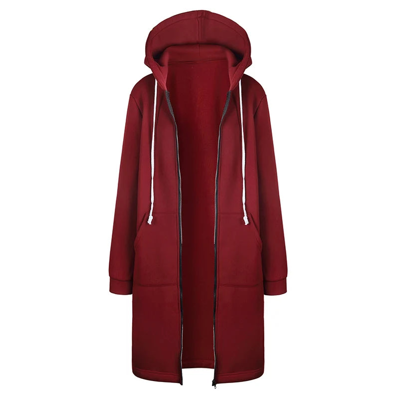 Autumn Winter Thick Hoodie Parka