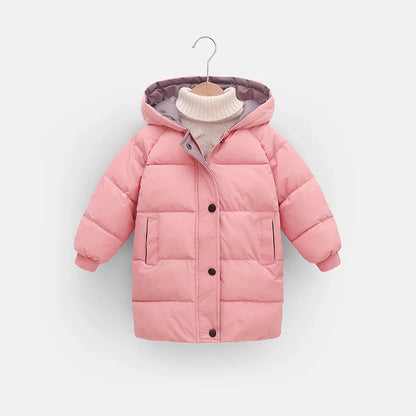 Kids Cotton-Padded Parka Coat