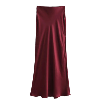 Kondala Vintage Satin Skirts