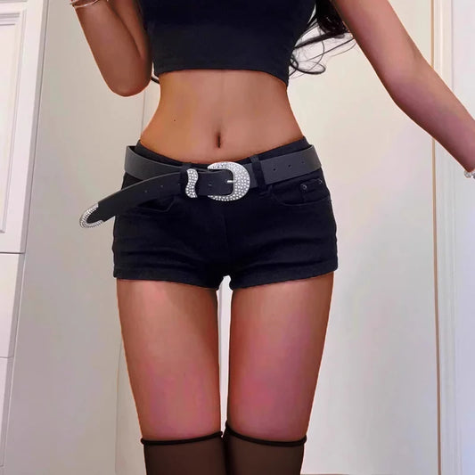 High Waist Y2K Baggy Denim Shorts