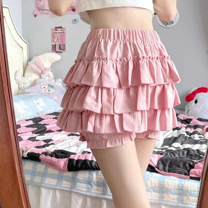 Y2K Ruffles Mini Skirt