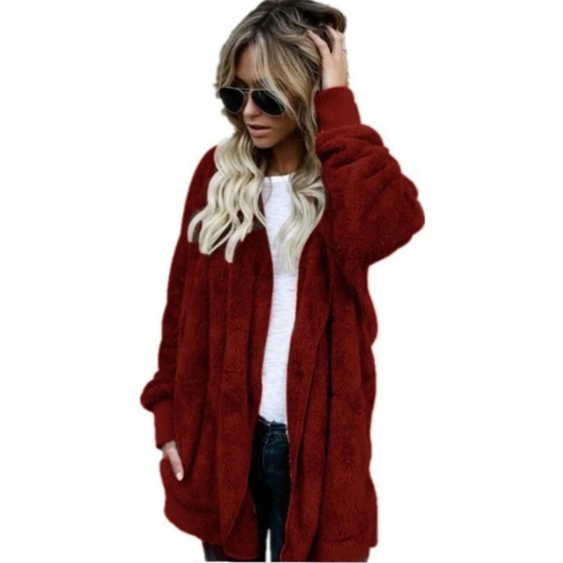 Double Fleece Hooded Jacket