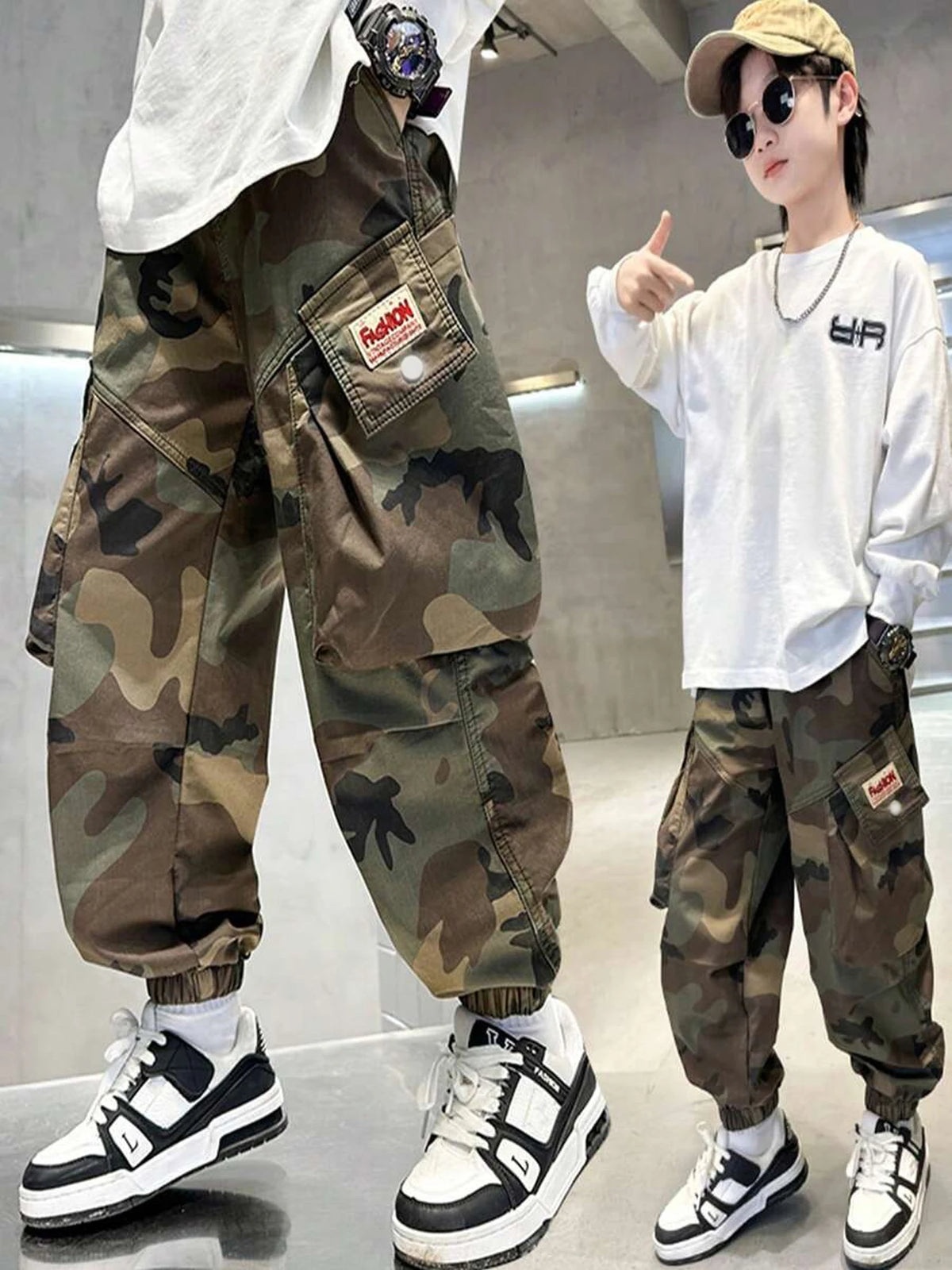 Boys Camouflage Overalls