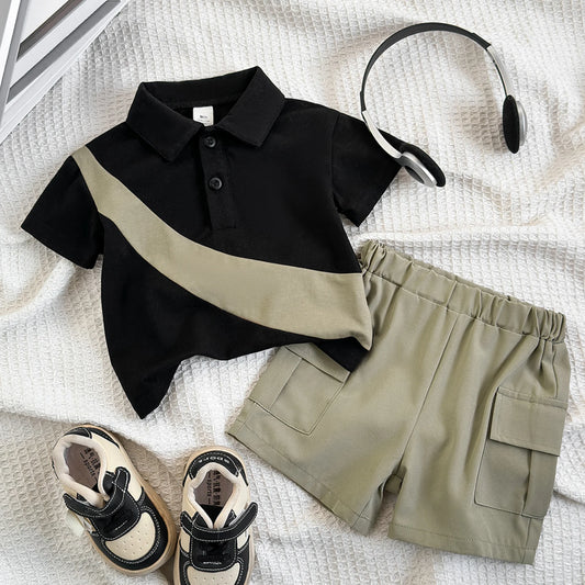 Baby Boy Color Block Sports Set