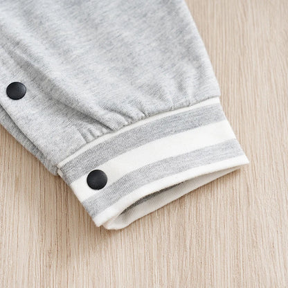 Baby Baseball Long Sleeve Footie