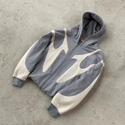 Retro Letter Pattern Hoodie