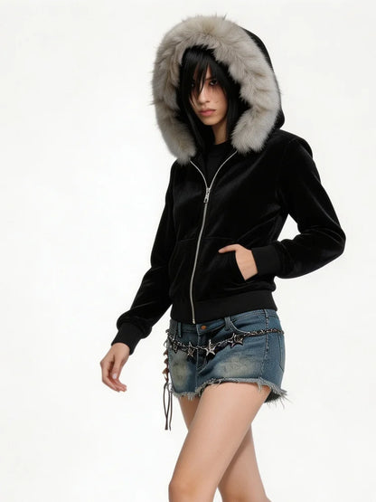 Y2K GOTH Zipper Hoodie