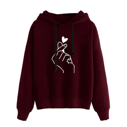 Fleece Hoodie Korean Fashion Drawstring