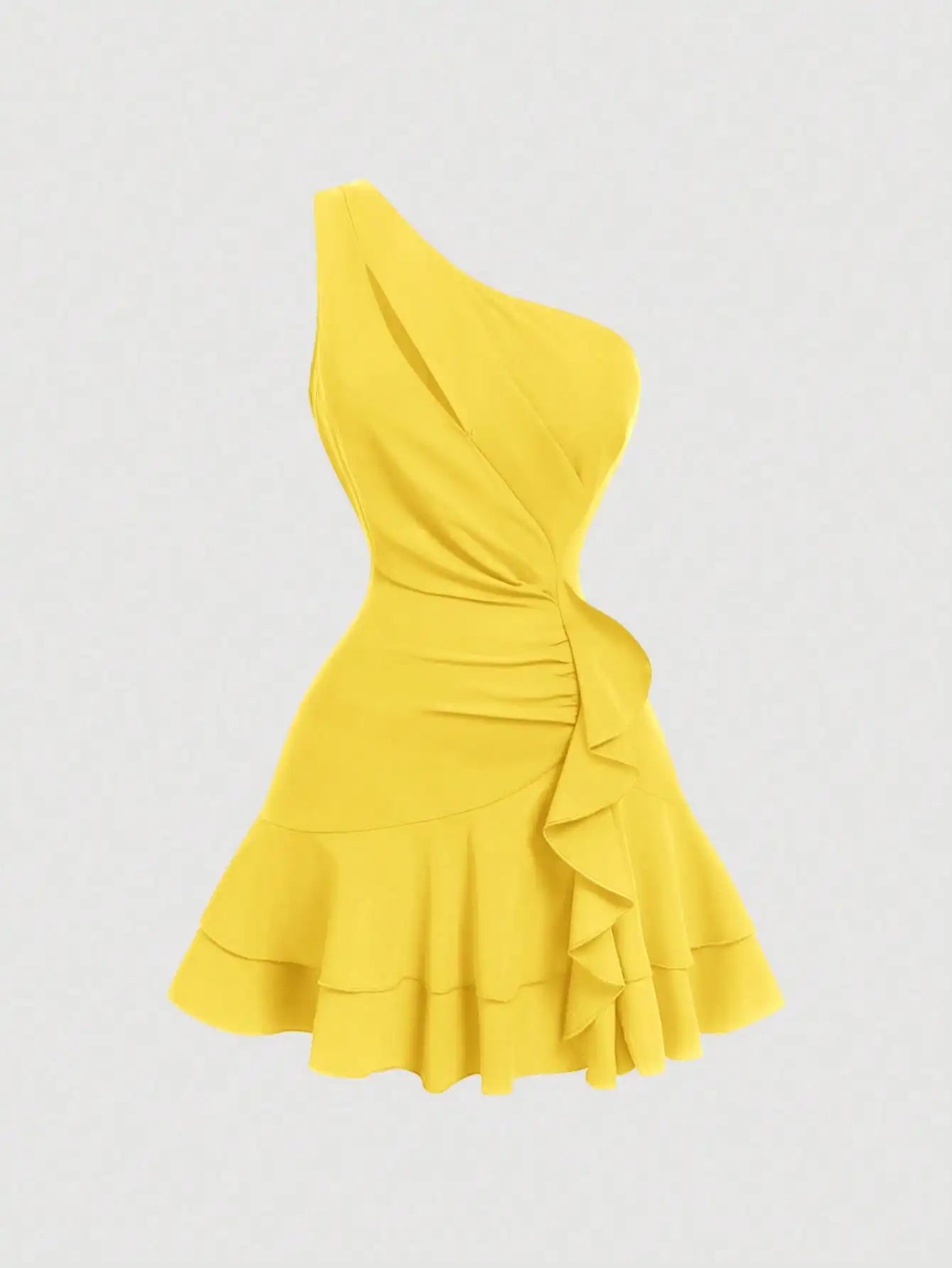 One Shoulder Pleated Tank Top