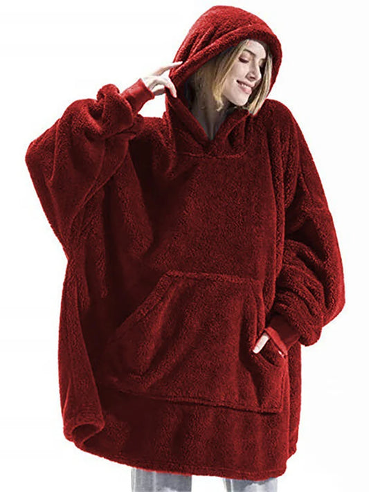 Double-Faced Fleece Hoodie