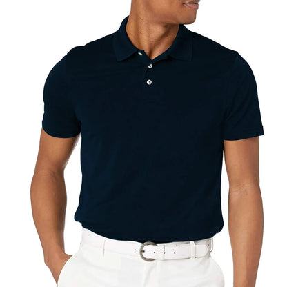 Short Sleeve Polo Buttons